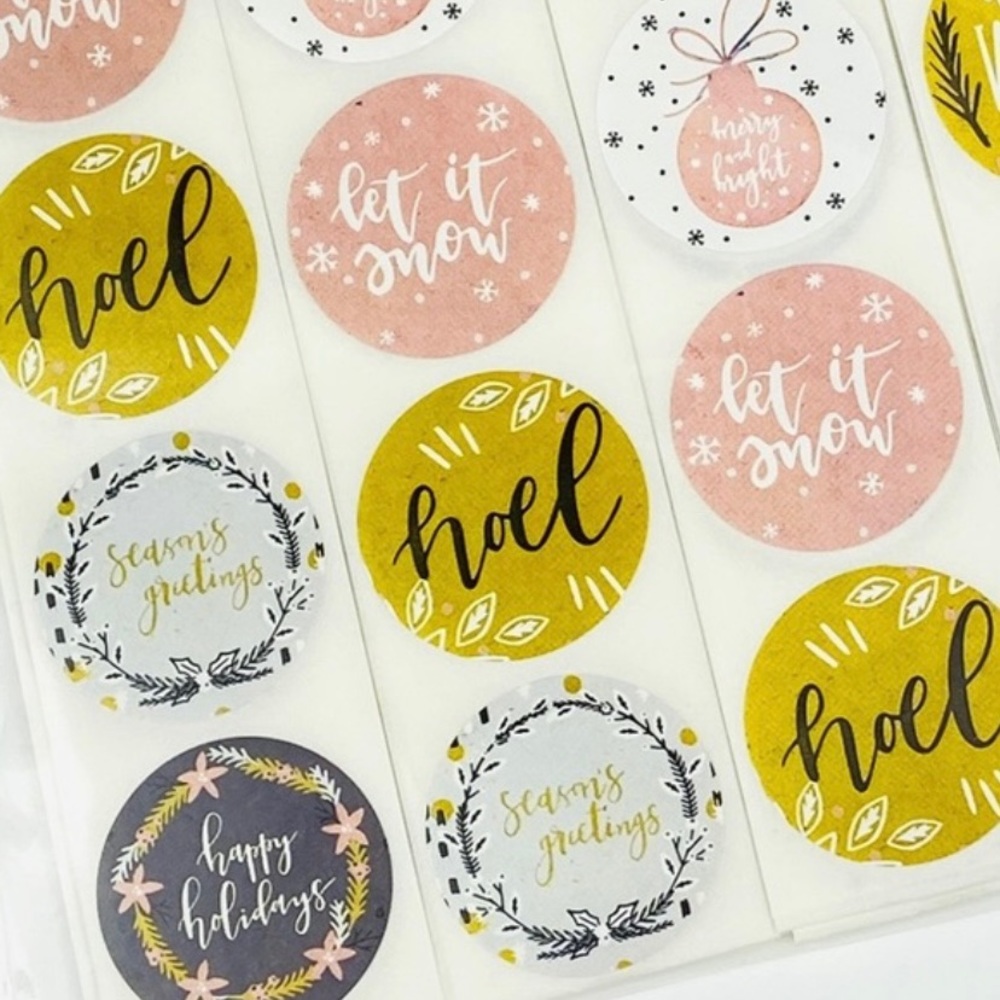 200 pc Holiday Stickers. Shipping Product Stickers. Envelope Seals. Gift Wrap